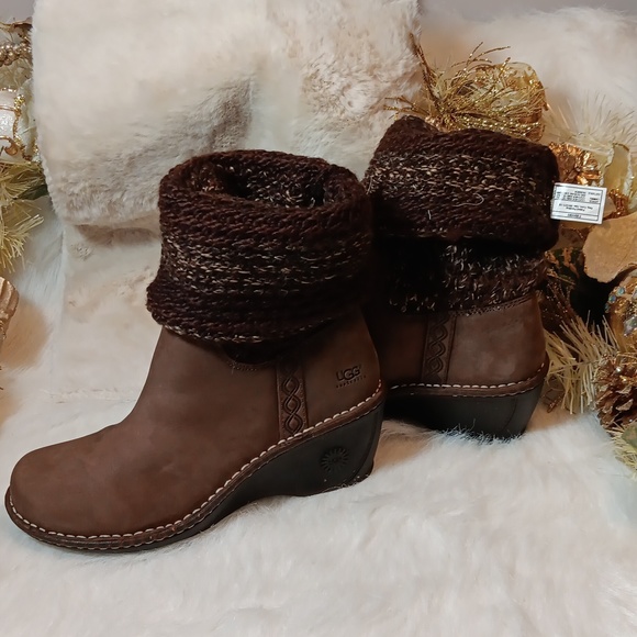 UGG CRESTHAVEN WOMEN KNITTED AUSTRALIA BOOT SZ (7) - Picture 11 of 13